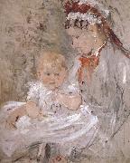 Berthe Morisot Juliy and biddy Sweden oil painting artist